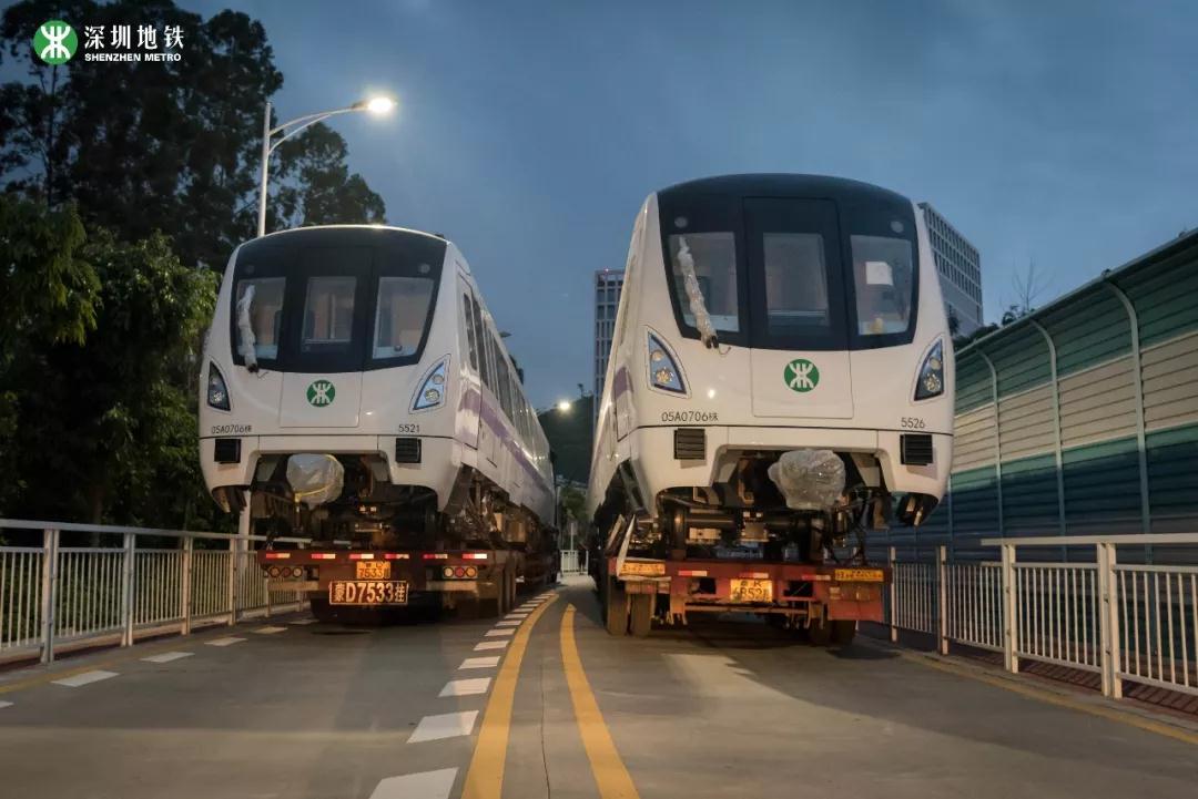 深圳地铁5号线南延段迎来"首列车",预计今年9月开通试运